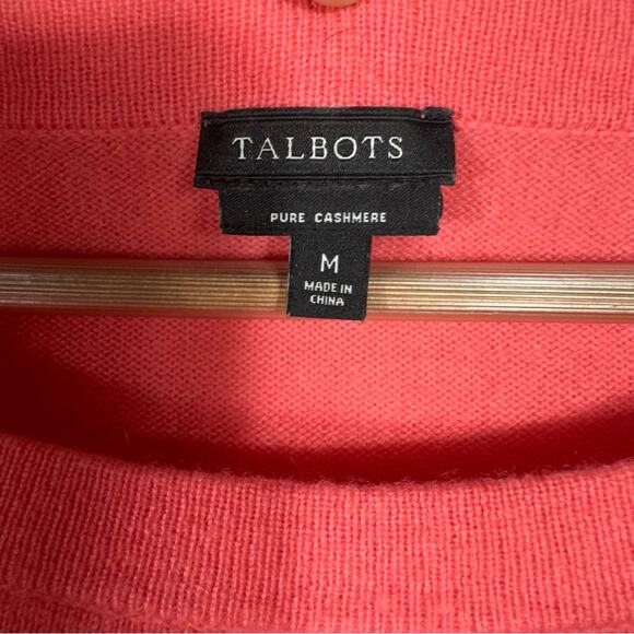 Talbots 100% Cashmere Crewneck Sweater Size Medium - Picture 4 of 8
